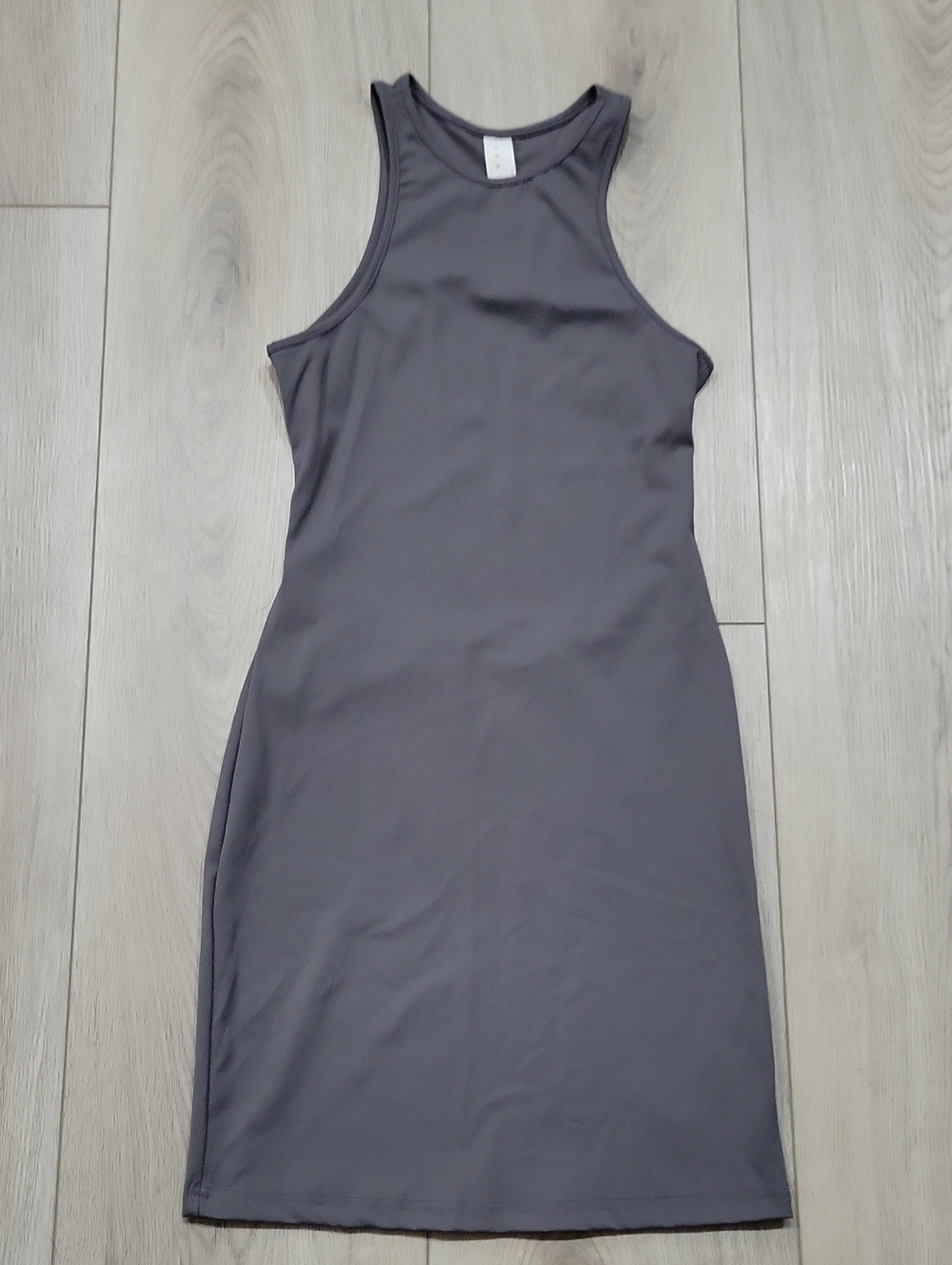 Missguided Charcoal Backless Gray Mini Dress